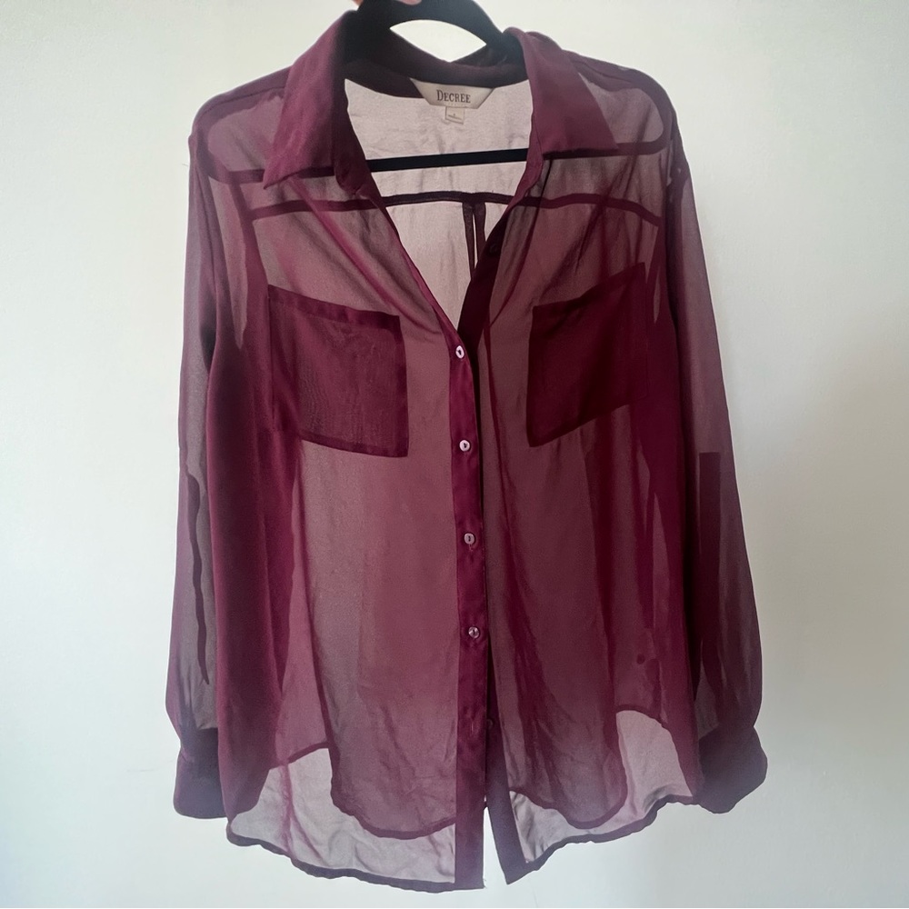 Transparent Button down